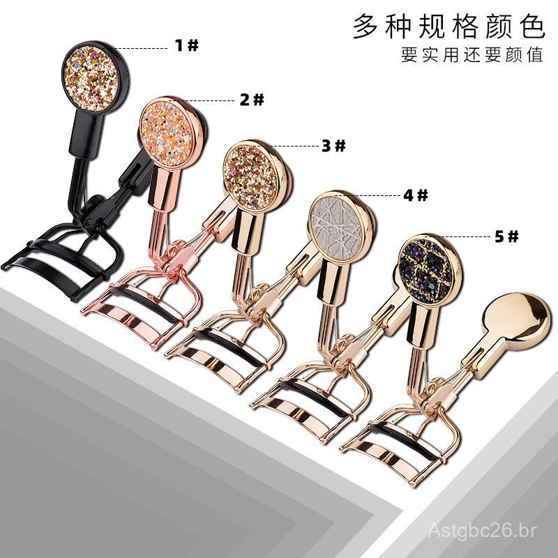 Novo Curvador de Cílios de Ângulo Amplo, Curvador de Cílios para Olhos, Clipe de Maquiagem Dourado, Ferramenta de Beleza