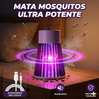 Lâmpada Elétrica Mata-Mosquitos Com Luz UV Usb Recarregável Armadilha Para Anti-Insetos em Oferta na Shopee