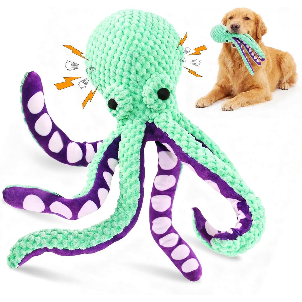 Brinquedo De Pelúcia Para Cachorro Polvo , Tecido De Algodão Macio Com Barulho E Rugas , Todos Os Tamanhos De