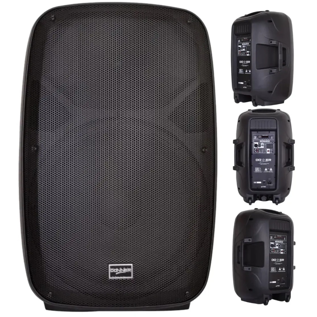Caixa de Som Ativo Amplificada 800w Bluetooth C\ Equalizador Donner Nova 800