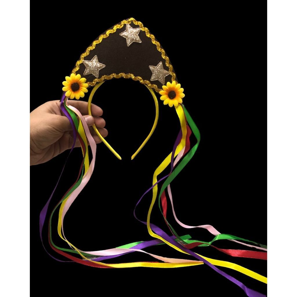 Tiara Arco Maria Bonita Estrelas e Fitas yh8153