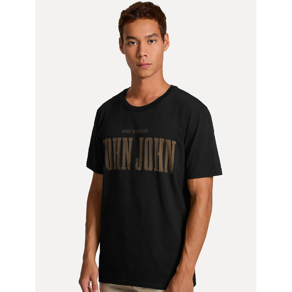 Camiseta John John Original Masculina Regular Fit Old West Preta