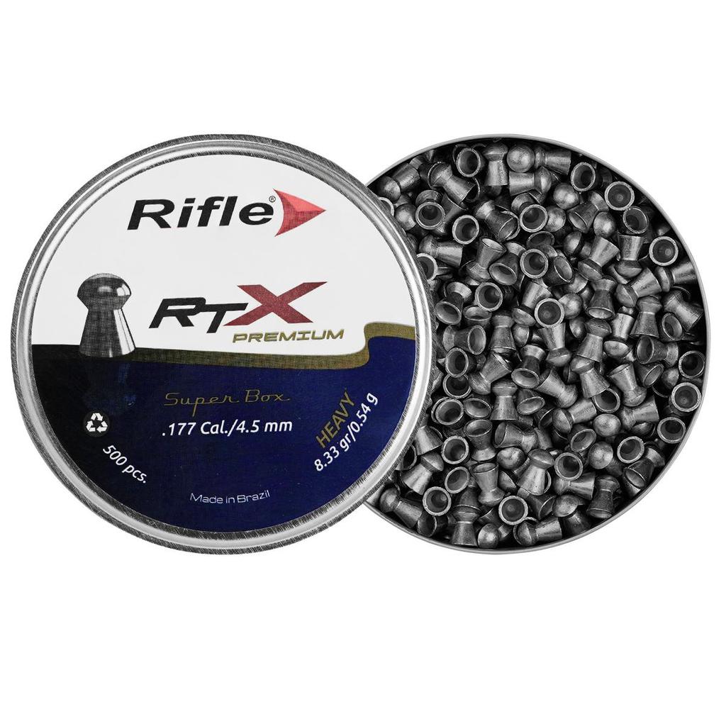 Chumbinho Espingarda Rifle RTX Heavy 4.5mm 500un 8.33gr