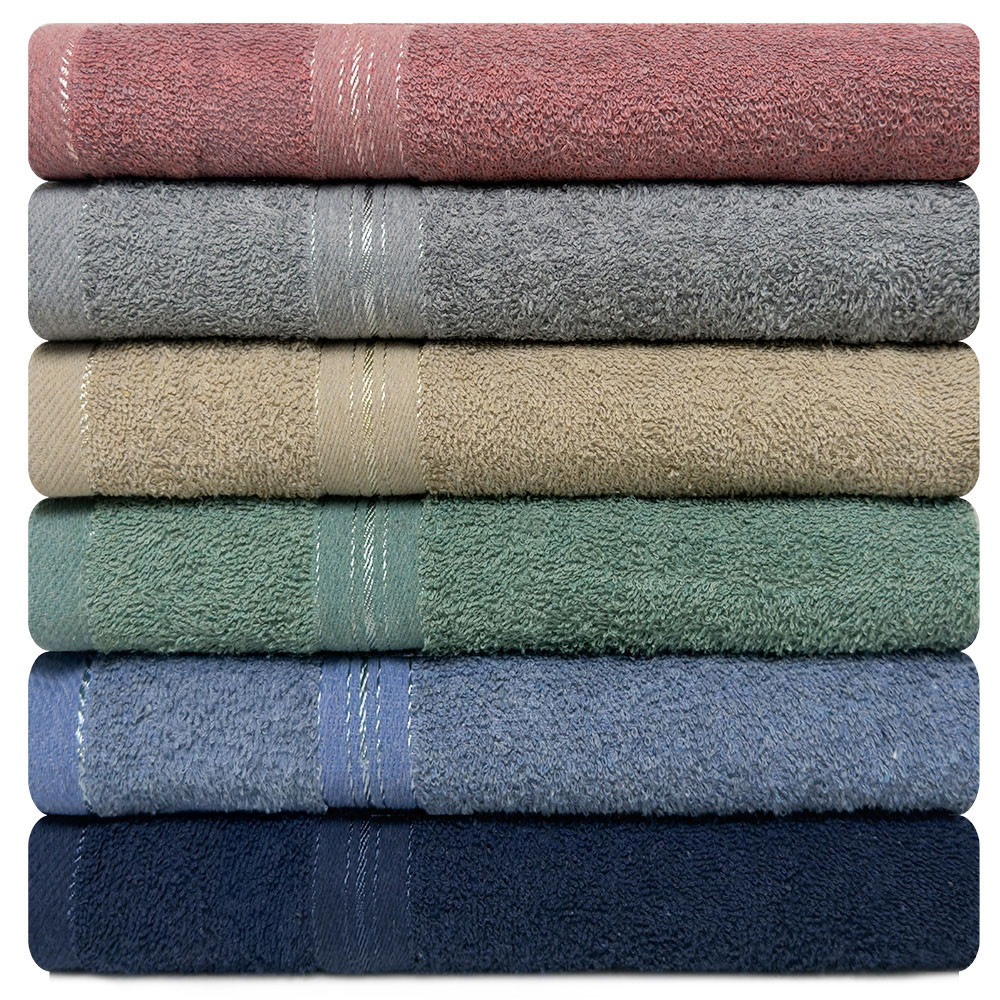 Jogo de Toalha de Banho Celeste Ecoblend com 6 Peças 370g/m2 Camesa em Oferta na Shopee