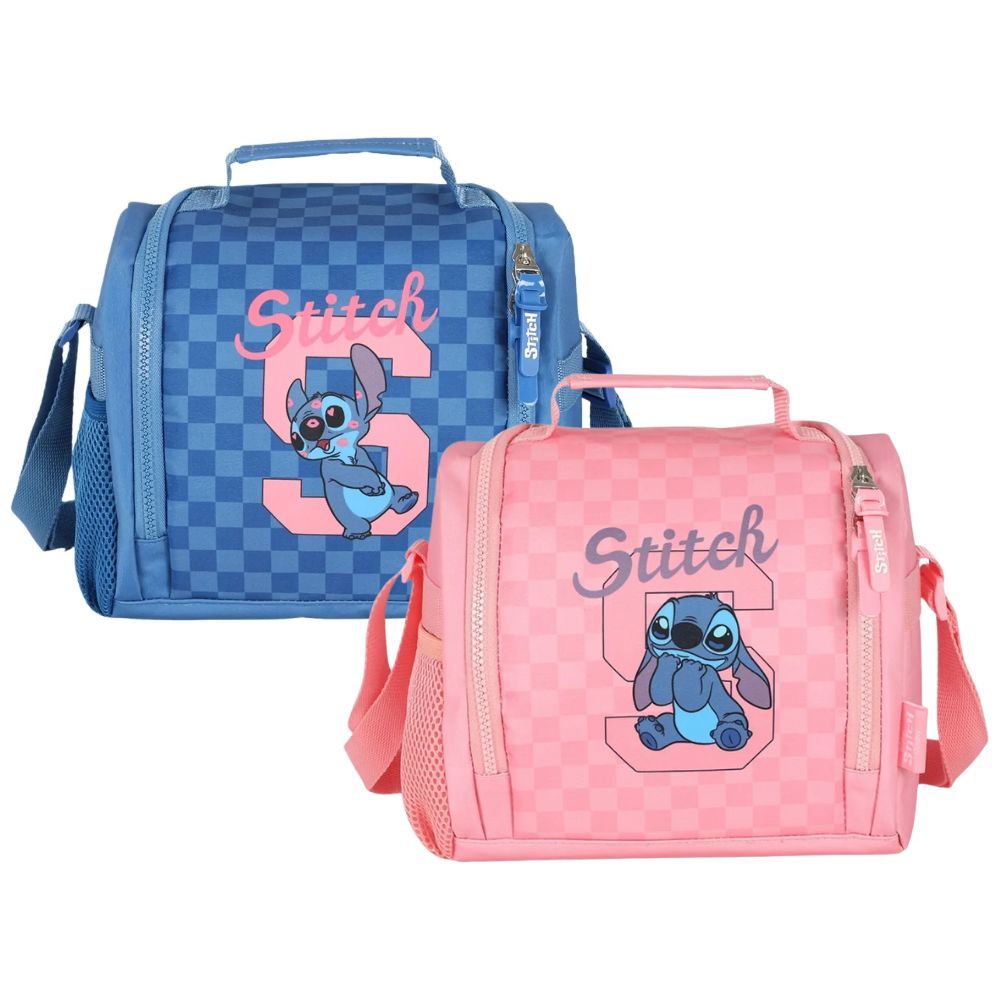 Lancheira Infantil Stitch Disney Térmica Escolar Com Alça
