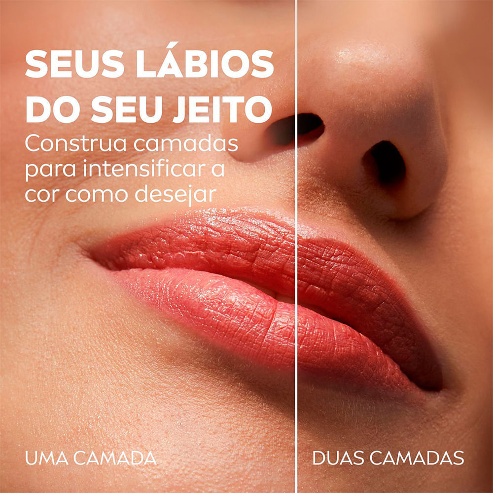 Detalhes do Hidratante Labial Nivea Hidra Color Coral 4,8g