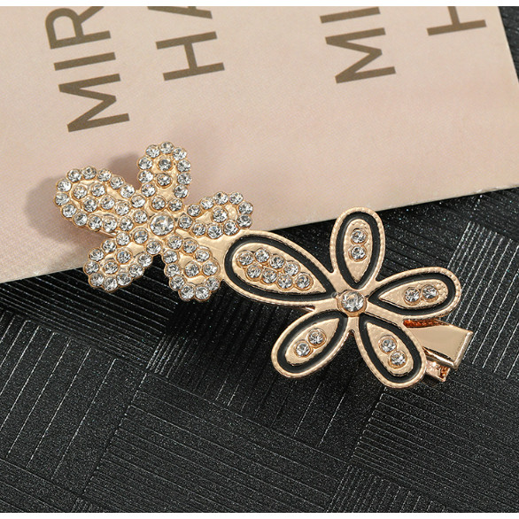 Kit 3/6/12 Unidades Grampos De Cabelo/Metal Com Strass — imagem 2 de 2