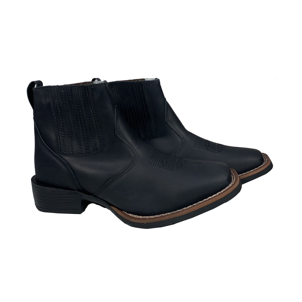 Botina Masculina Bico Quadrado Texas Rodeo