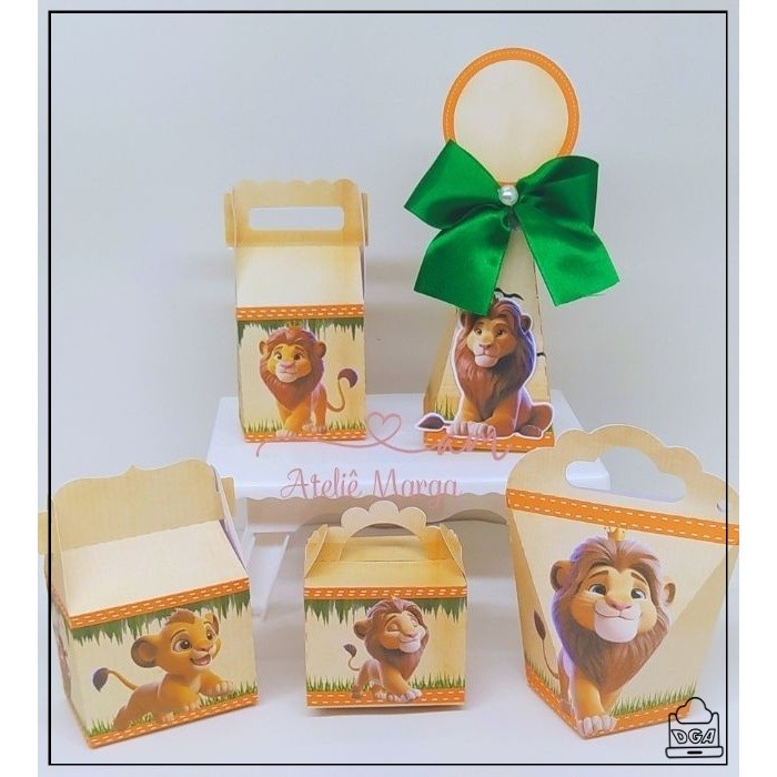 KIT FESTA O REI LEÃO - PEGUE MONTE -LEMBRANCINHAS INFANTIL - CAIXINHAS PERSONALIZADAS- ANIVERSÁRIO INFANTIL