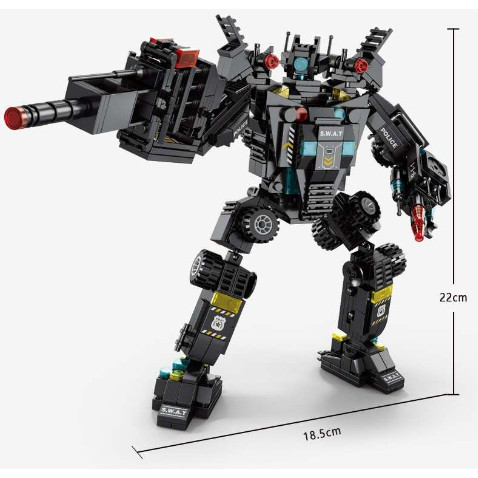 1.000 Peças Blocos de Montar Carro Transformável - Brinquedo Educativo, Montagem para Crianças, Presente de Aniversário — imagem 2 de 2