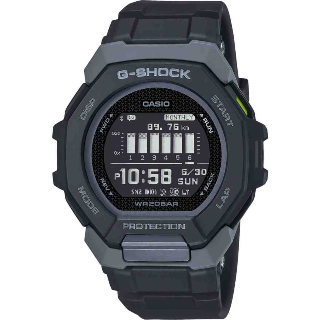Relógio Casio G-Shock G-Squad Sports Digital Preto Masculino GBD-300-1DR
