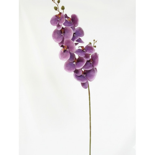 Orquídea Phalaenopsis Artificial Decorativa 1m 3d Roxo