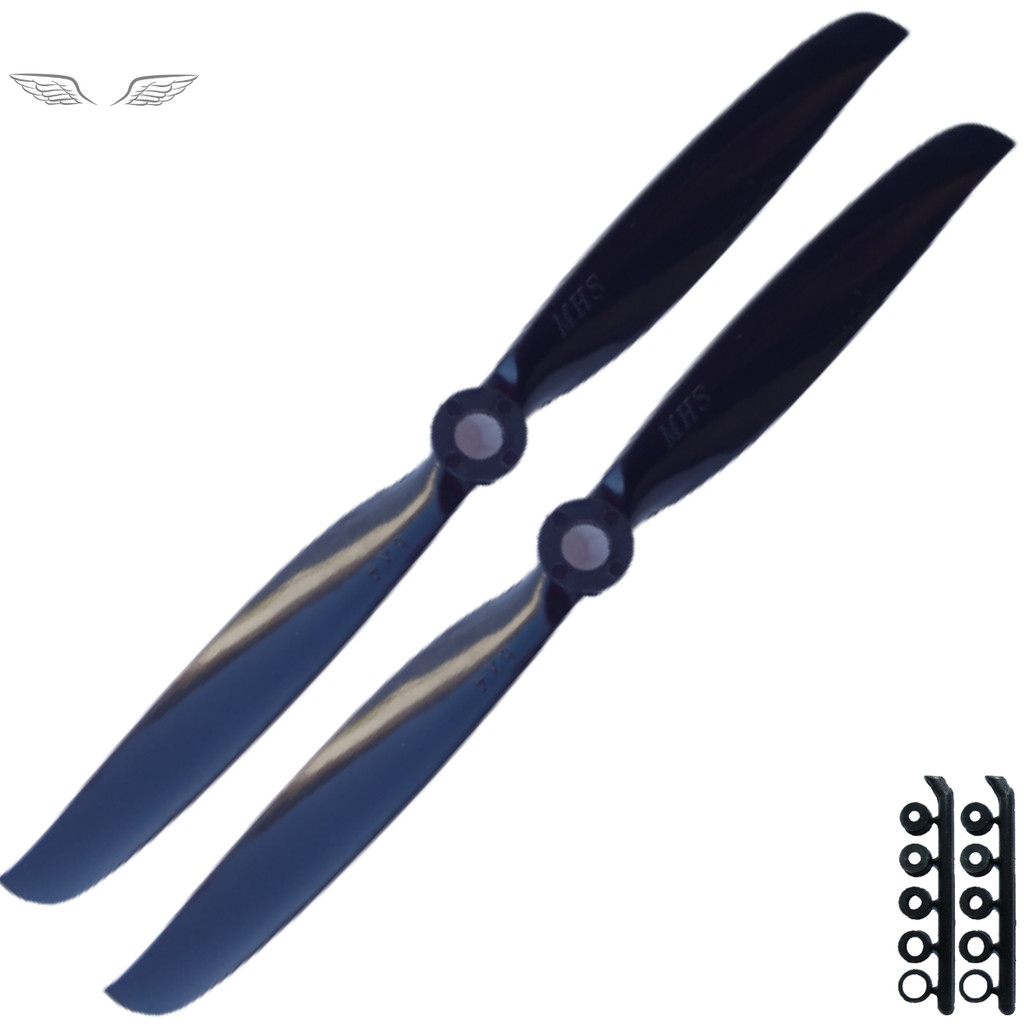 2 Helice Mhs Fly 6/4 Para Aeromodelos Eletricos Com Motores entre 2000kv-2500kv 22/12, 28/26 - 28/12