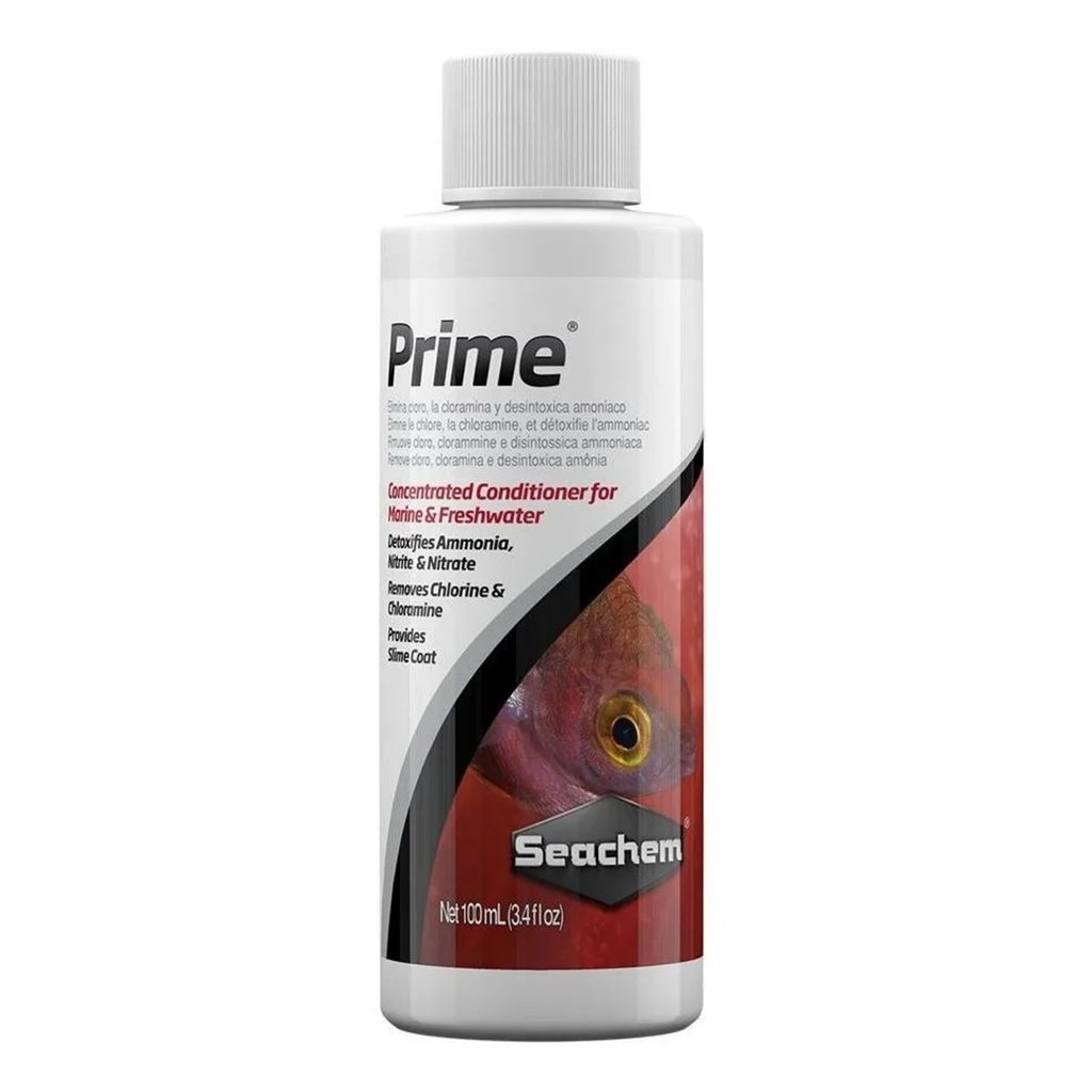 Seachem Prime 100ml Condicionador Remove Cloro Amônia em Oferta na Shopee