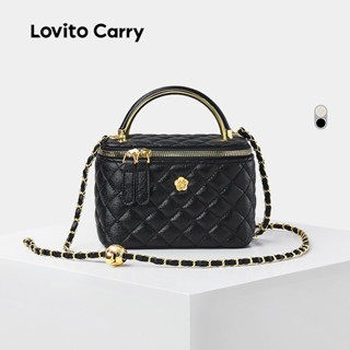 (Lovito Carry) Bolsa de Ombro Pequena para Mulheres em Tecido Elegante de Alta Qualidade LR16E016 em Oferta na Shopee