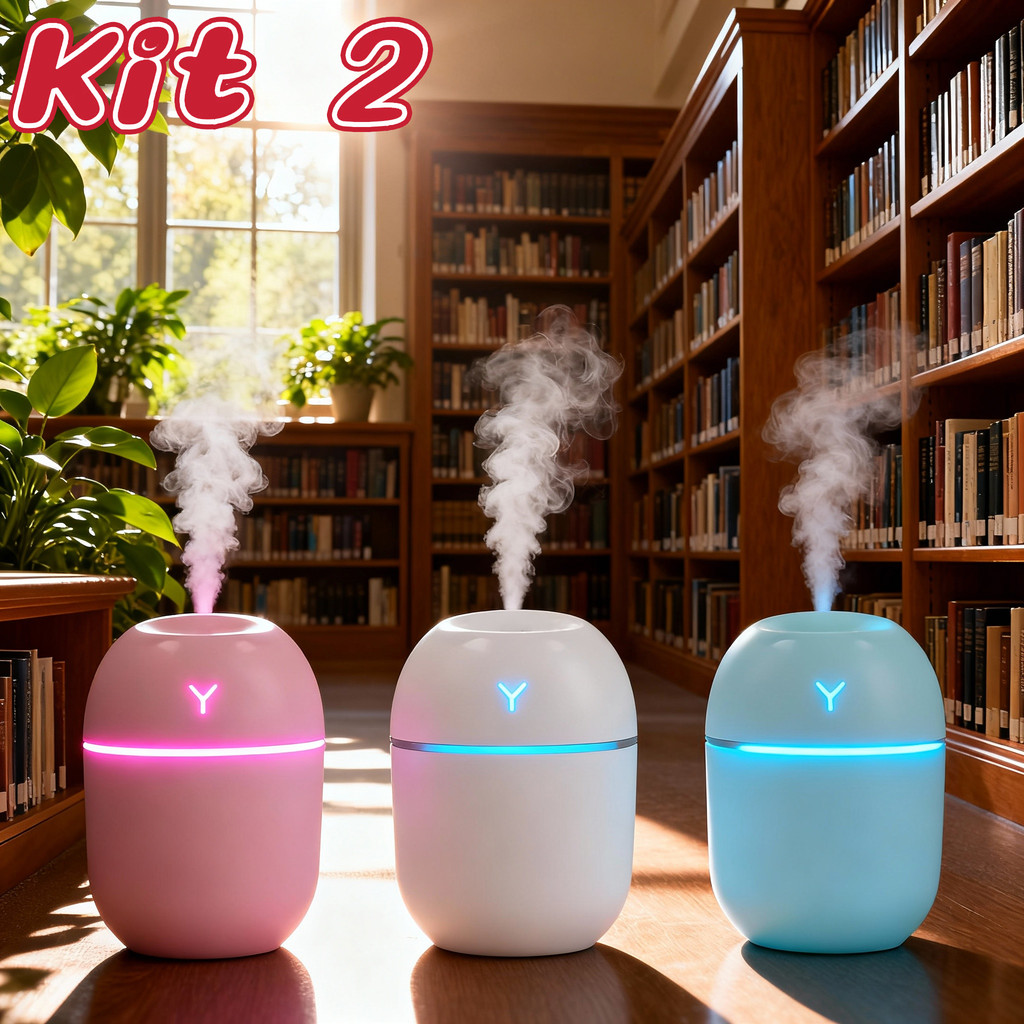 Kit 2 Umidificador Difusor Aromaterapia Egg com LED 200ml Purificador de Ar Ambiente Kit 2 Umidificador Difusor Aromaterapia Egg com LED 200ml Purificador de Ar Ambiente