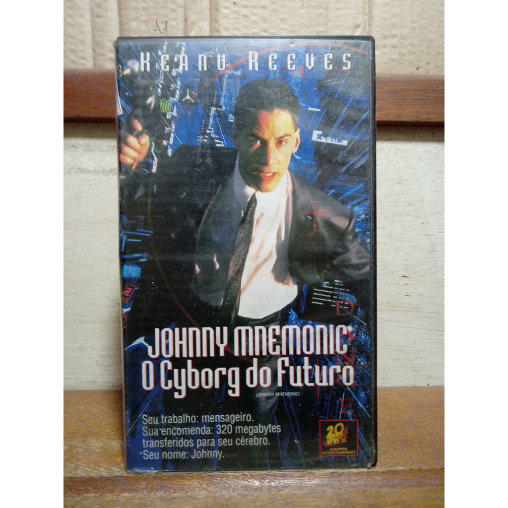 vhs Johnny Mnemonic O Cyborg Do Futuro - Keanu Reeves