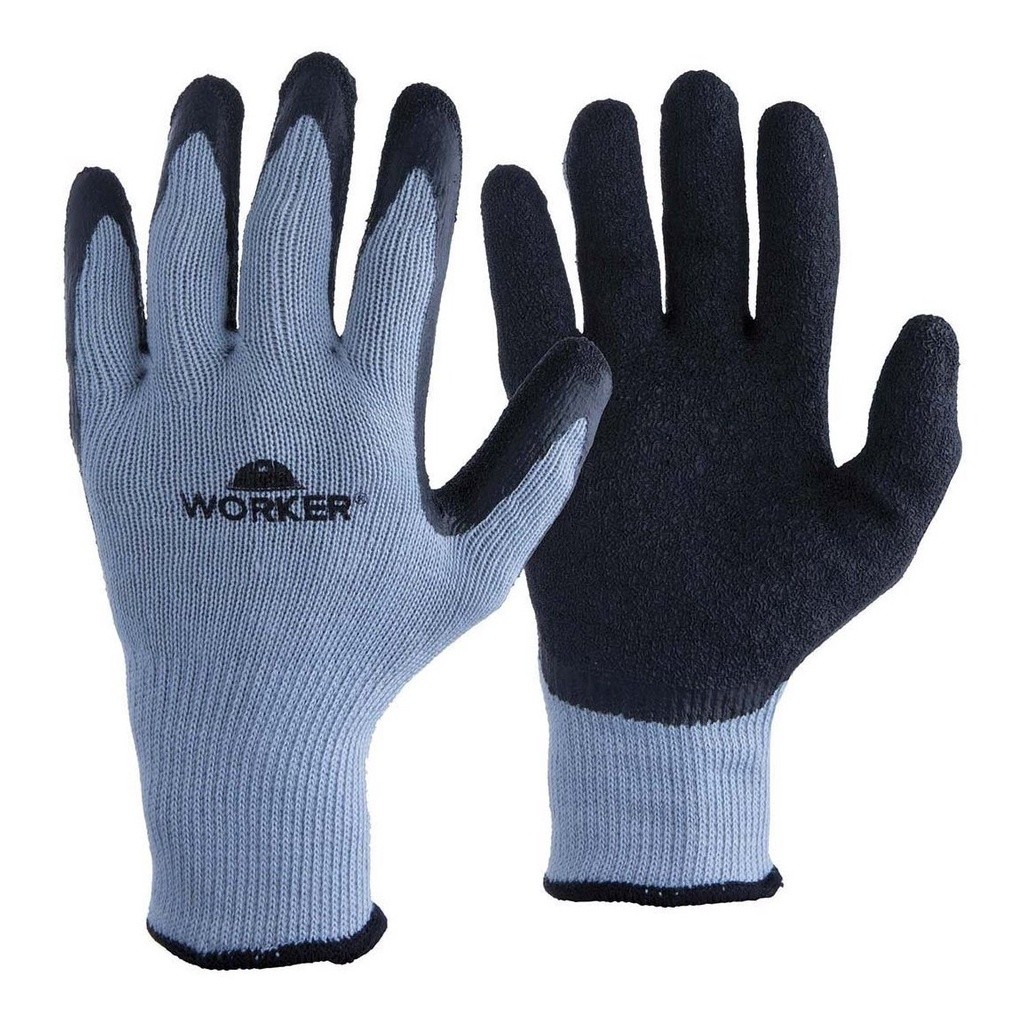 Luva Banhada Látex Natural T9 (G) Moveleiro Abrasivo Worker em Oferta na Shopee