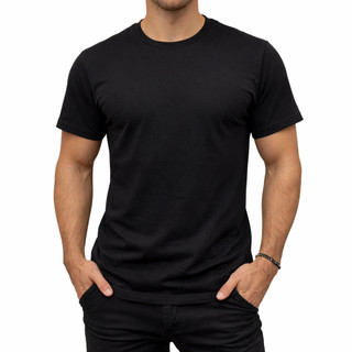 Camiseta Masculina Lisa Premium 100% Algodão Penteado