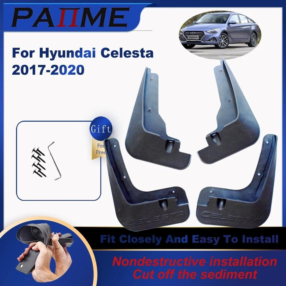 Carro MudFlaps Para Hyundai Celesta 2017-2020 4 Pçs/Set Moldado Respingo Guardas Frente Traseira Lama Aleta-Lamas Fender