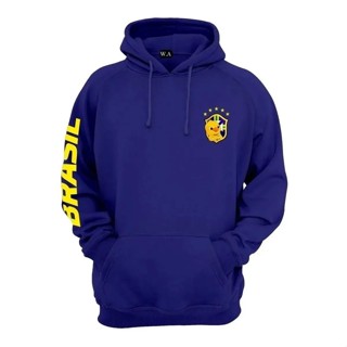 Moletom do Brasil Masculino Confortável Blusa de Frio Seleção Brasileira Esportivo Casaco Unissex Copa do Mundo 2026 em Oferta na Shopee