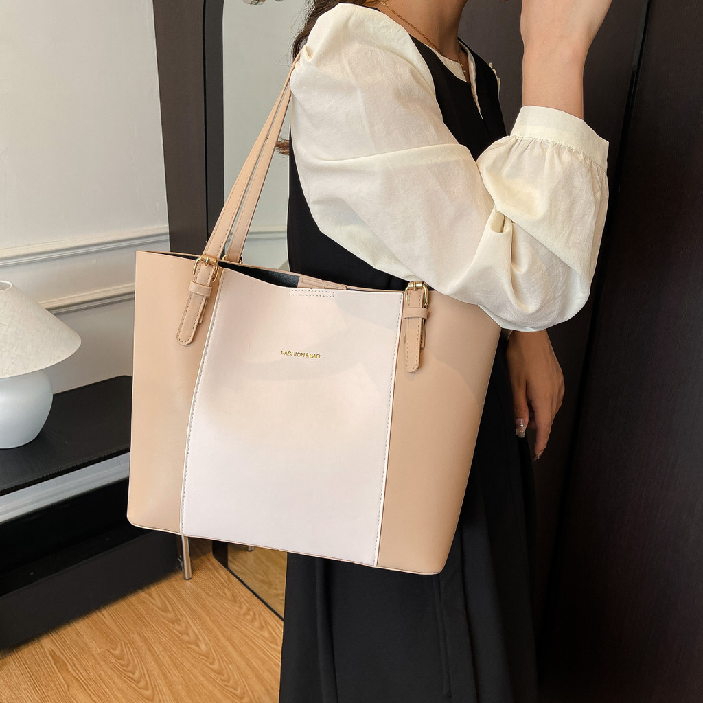 Bolsa Feminina Crossbody de Couro PU, Grande Capacidade, Ombro e Mão Vintage em Oferta na Shopee