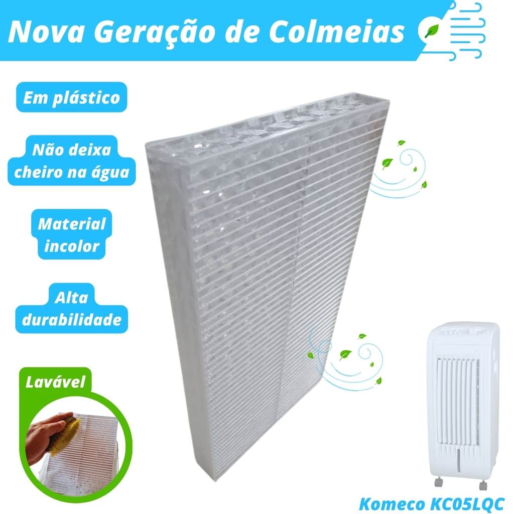 Colmeia Plástica Lavável para Climatizador - Komeco KC07LQC