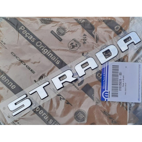 Emblema Sigla Traseira Cromado Original Fiat Nova Strada