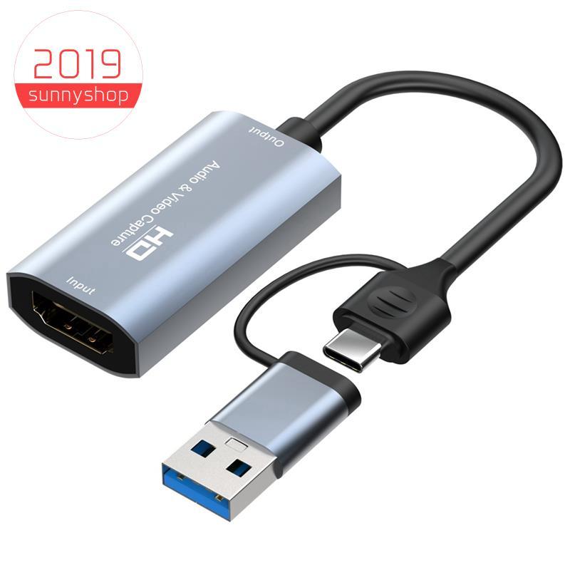 [Bestseller S] 4K-Compatível Com Placa De Captura De Vídeo Tipo C + USB 1080P Jogo De Computador Áudio Ao Vivo Gravação 