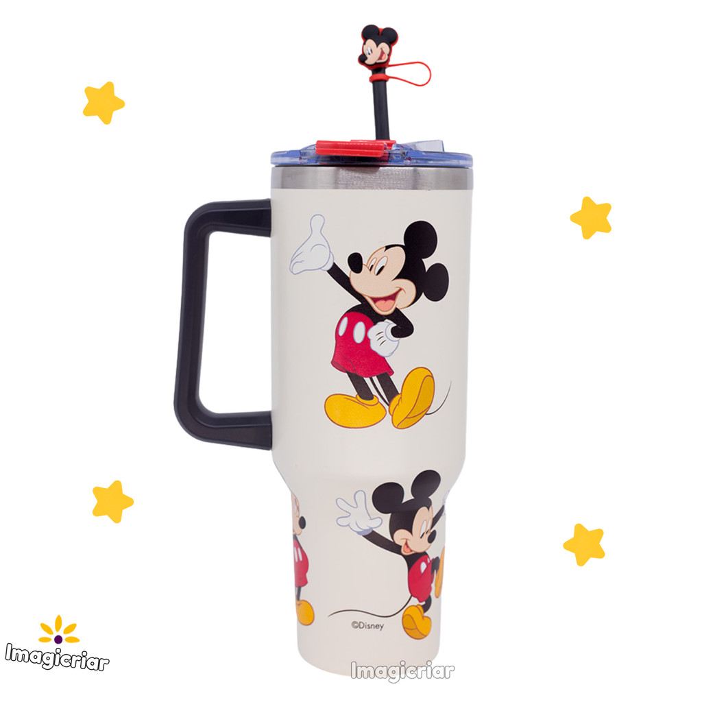 Canecão Tumbler com Pingente Mickey Mouse 1,15l Zona Criativa | Térmico, Garrafa Térmica, Caneca Térmica, Disney