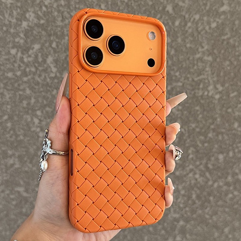 Luxo Tecido Padrão À Prova De Choque Caso De Telefone Para iPhone 11 12 13 14 15 16 17 Pro Max Plus Ar Fosco Pára-Choque