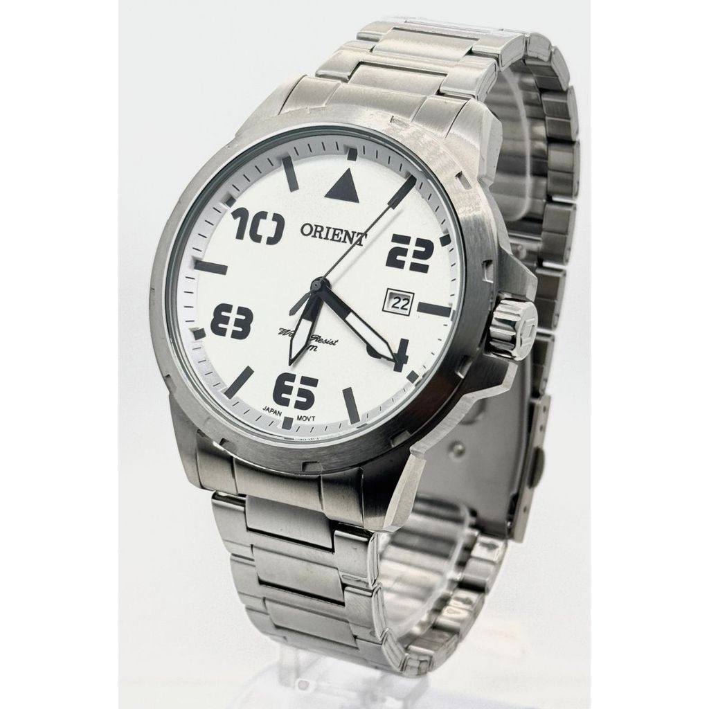 Relógio Masculino Orient Clássico Orient Original Prateado MBSS1195AS2SX