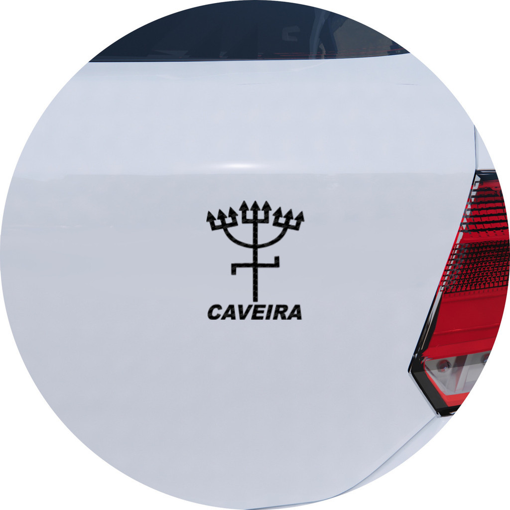 Adesivo De Carro Ponto Riscado Exu Caveira Umbanda