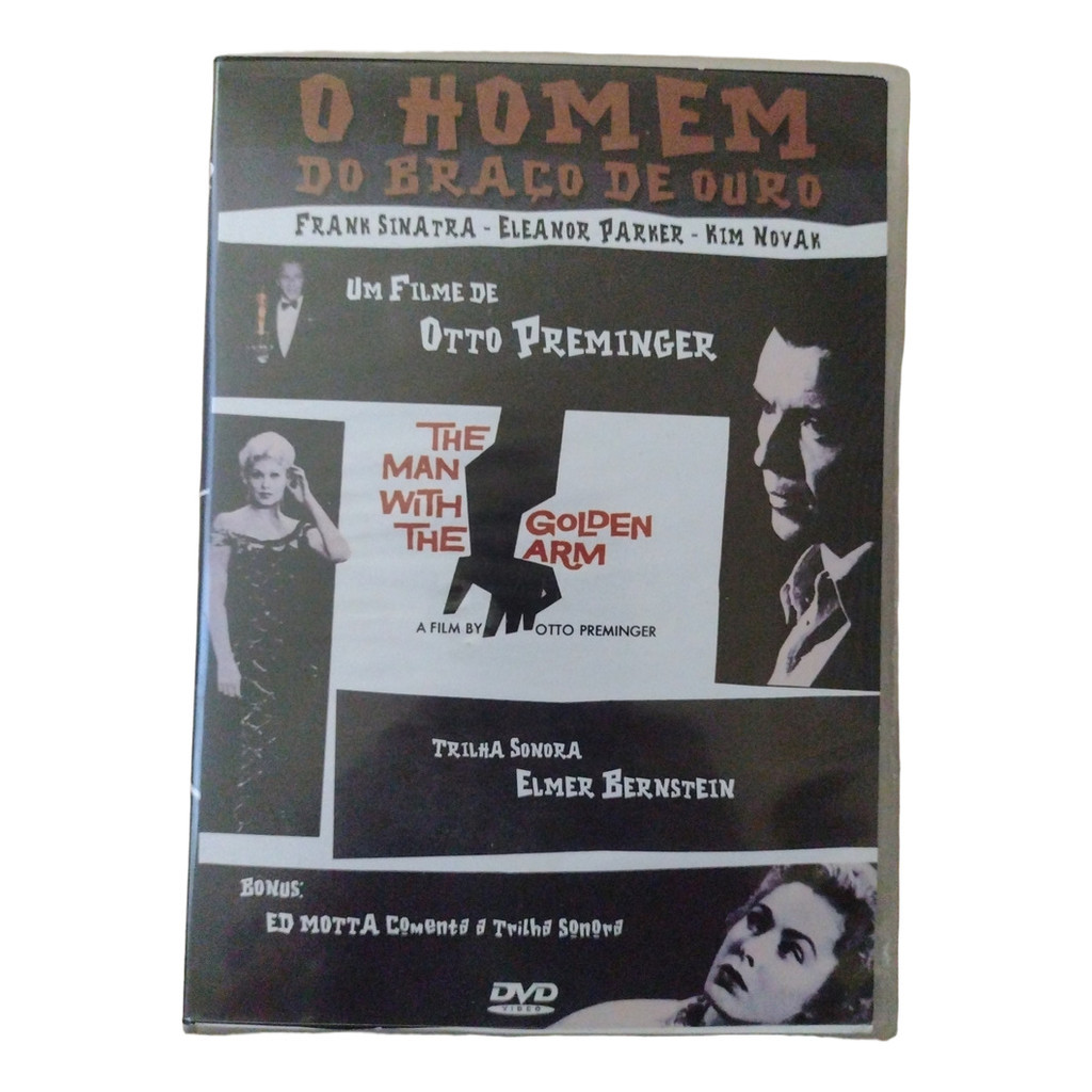 DVD Filme O Homem Do Braço De Ouro 1955 Frank Sinatra