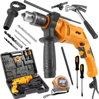 Kit Parafusadeira e Furadeira de Impacto Mandril 10mm WF 700K10 W2 Wap com Maleta