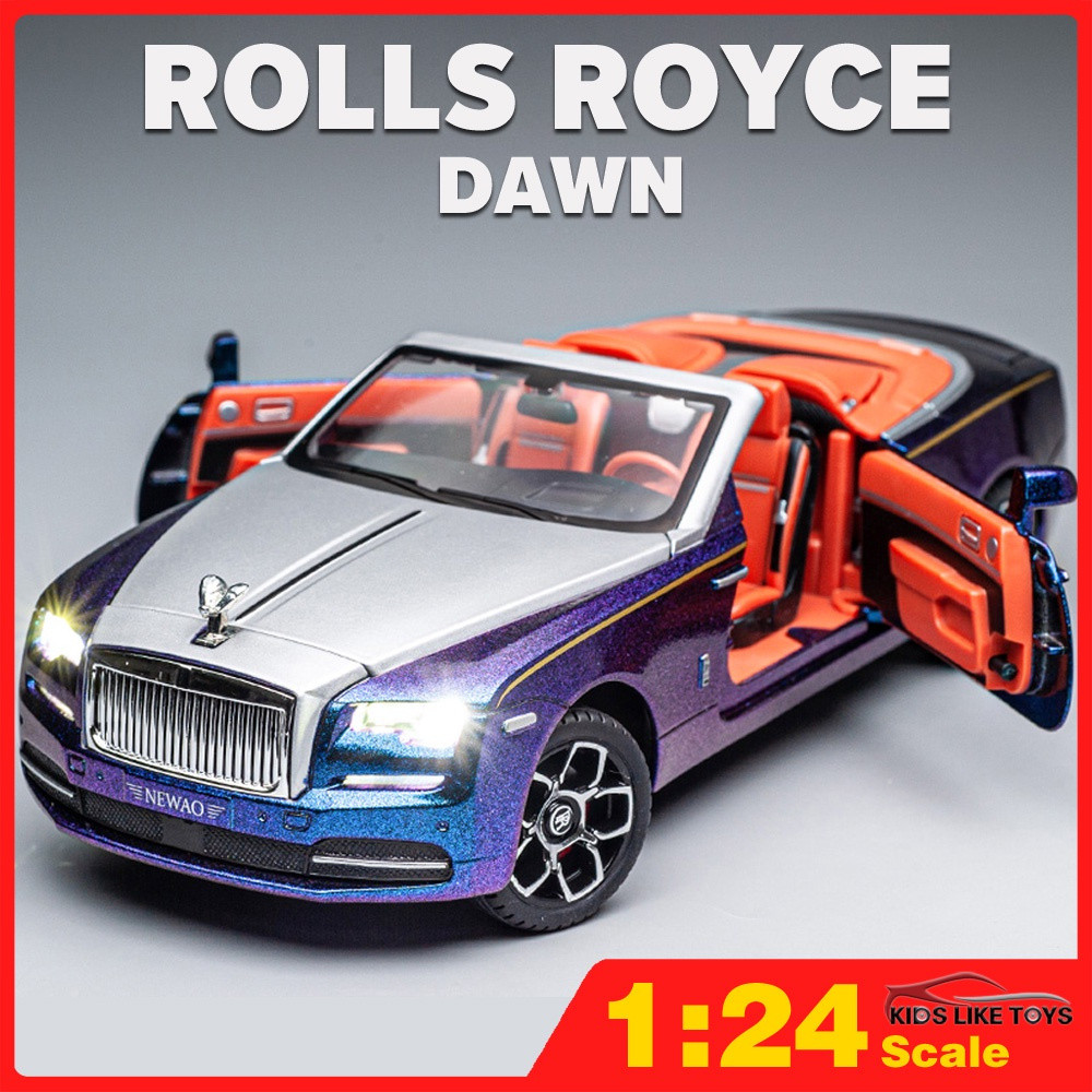 KLT 1:24 Range Rover DAWN Carro de Brinquedo em Liga Metálica, Modelo de Carro em Liga Metálica para Meninos, Veículo co