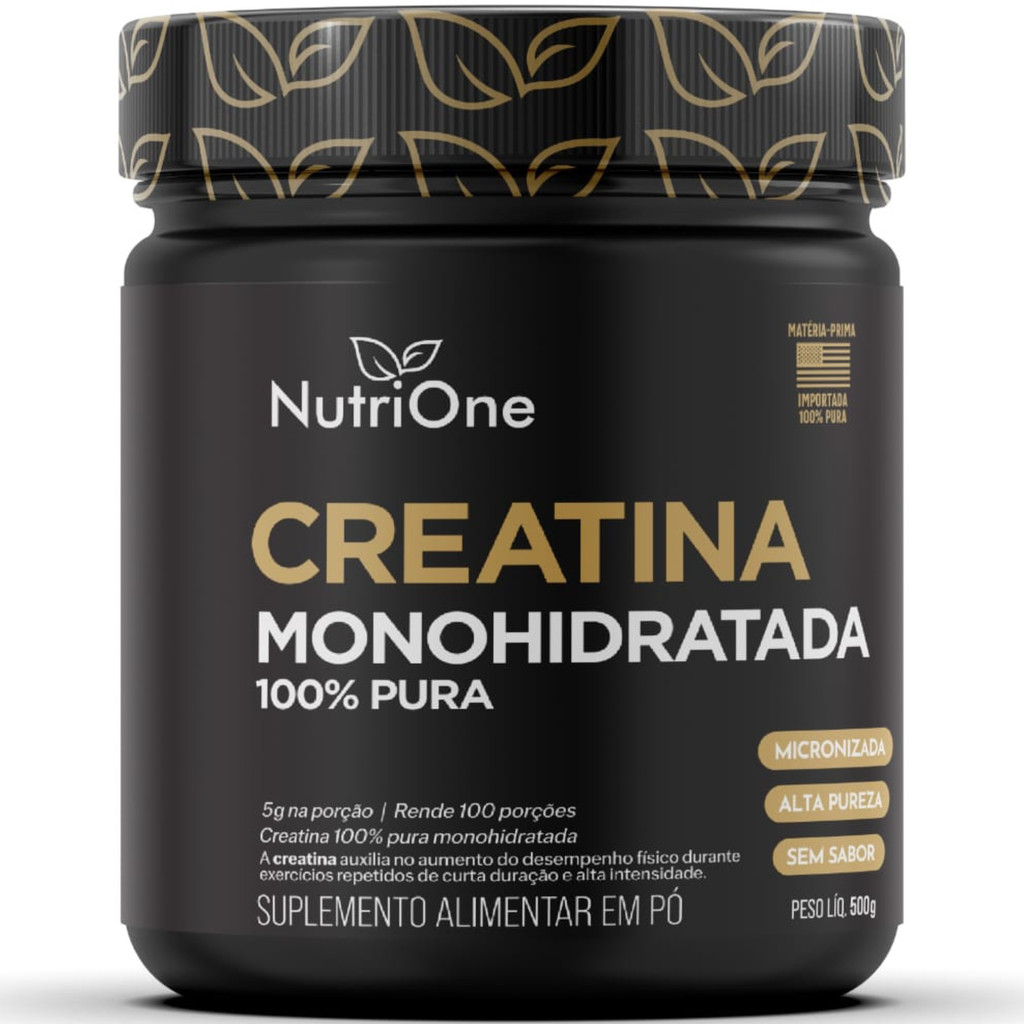Creatina Monohidratada 100% Pura Micronizada Sem Sabor 500g