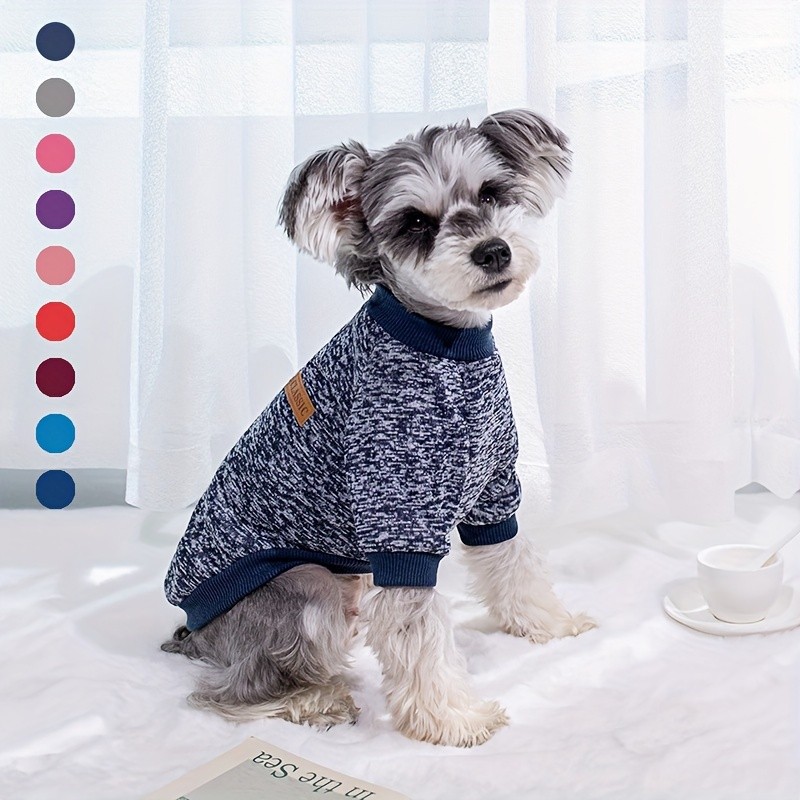 Suéter Macio para Cães, Roupa Quente de Primavera para Cães, Moletom para Filhotes para Clima Frio, Roupas para Cães Peq