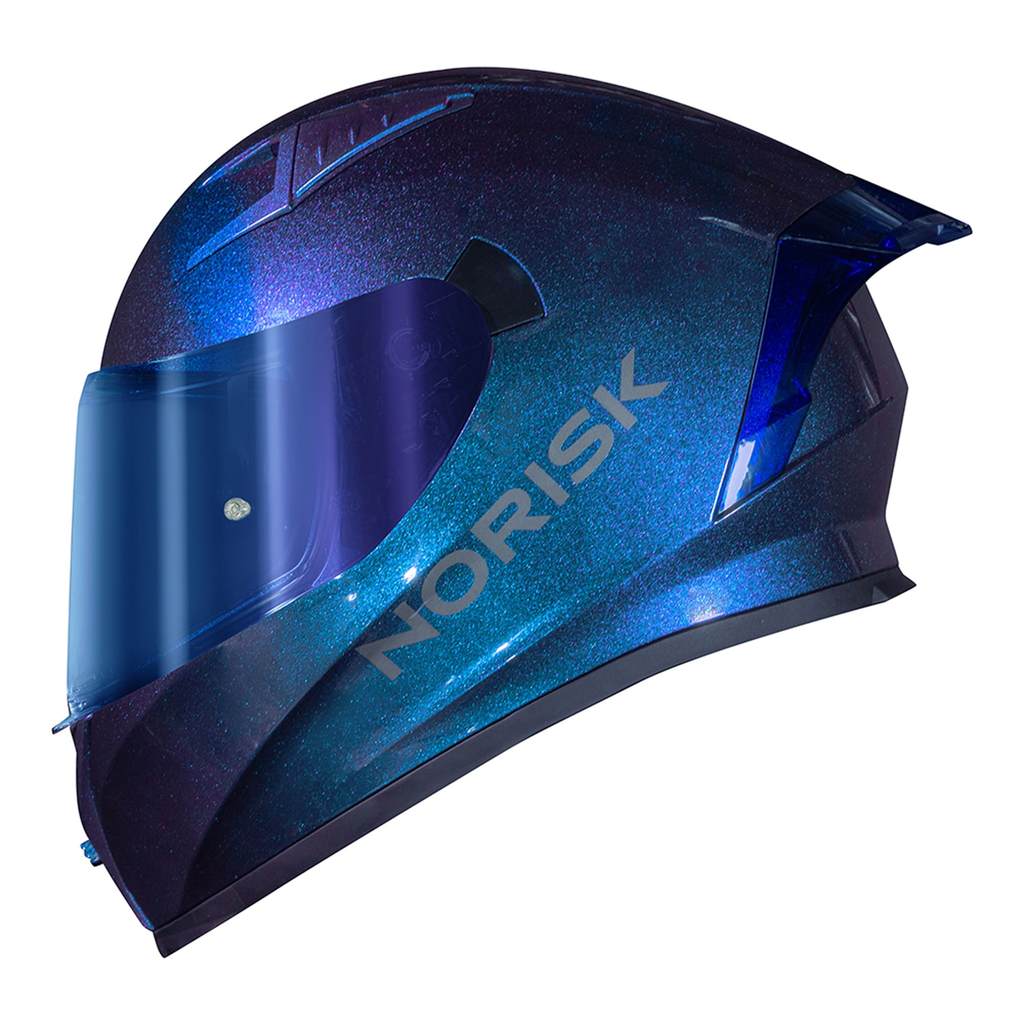 Capacete Fechado Flow Monocolor Azul Norisk