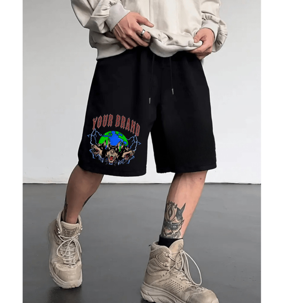 Short Bermuda Moletom Musculação Streetwear Treino Academia