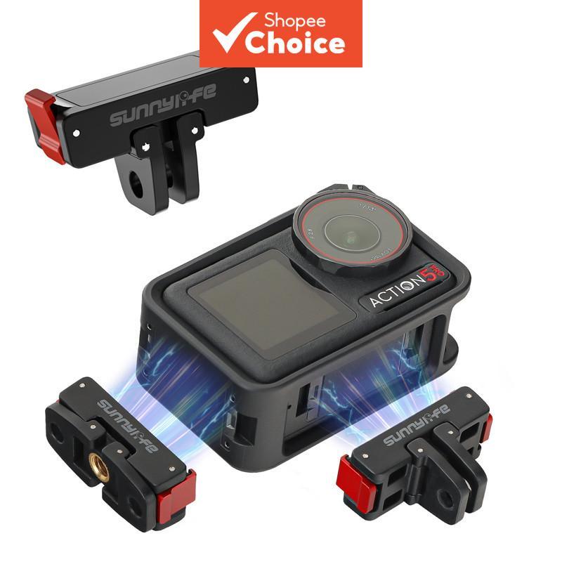 Adaptador Magnético De Liberação Rápida , Parafuso 1/4 Para DJI Action 5 4 3 Pro Osmo Insta360