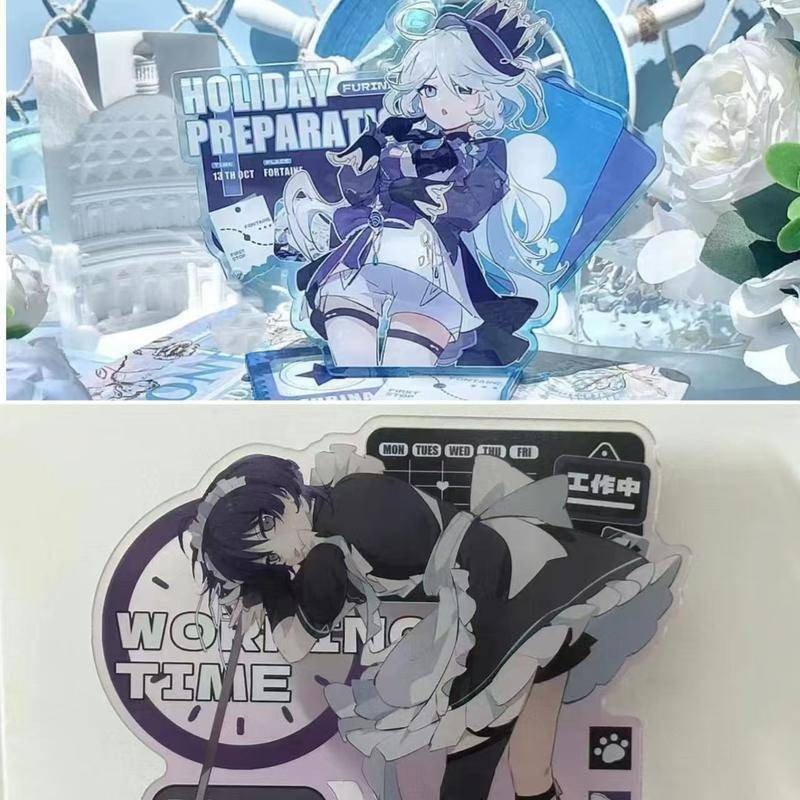 2 Pçs/Set Jogo Wanderer Kabukimono Balladeer Scaramouche Kunikuzushi Cara Focoors Furina de Fontai