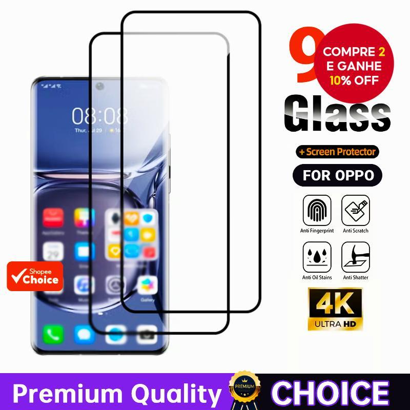 Vidro Temperado Para OPPO Protetor de Tela Total A5i A3 A5 A6 Pro Reno 4 5 14 Reno 6Z 7Z 12F 13F 5G