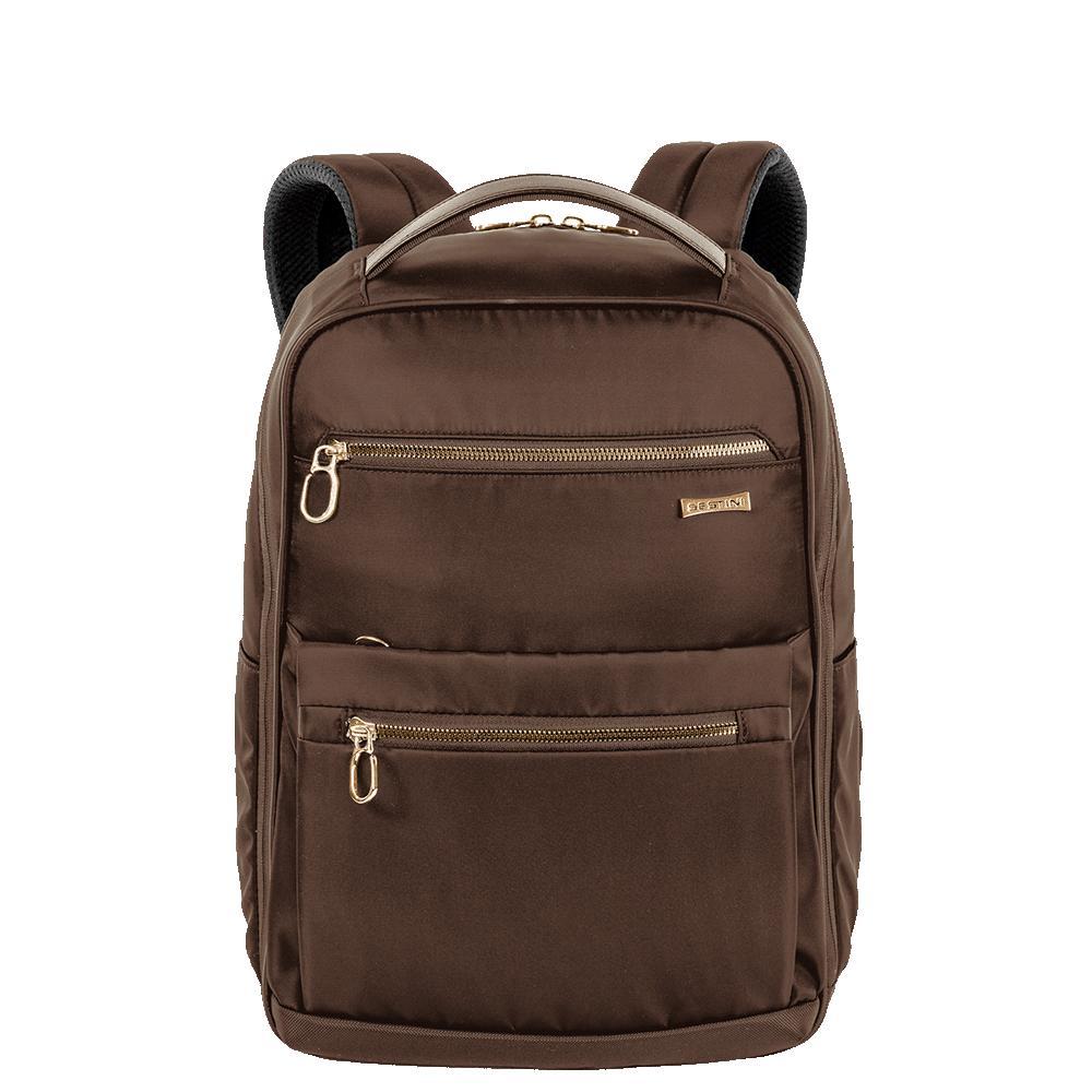 Mochila Grande Slim Notebook 15 Sestini Elegance - Marrom em Oferta na Shopee
