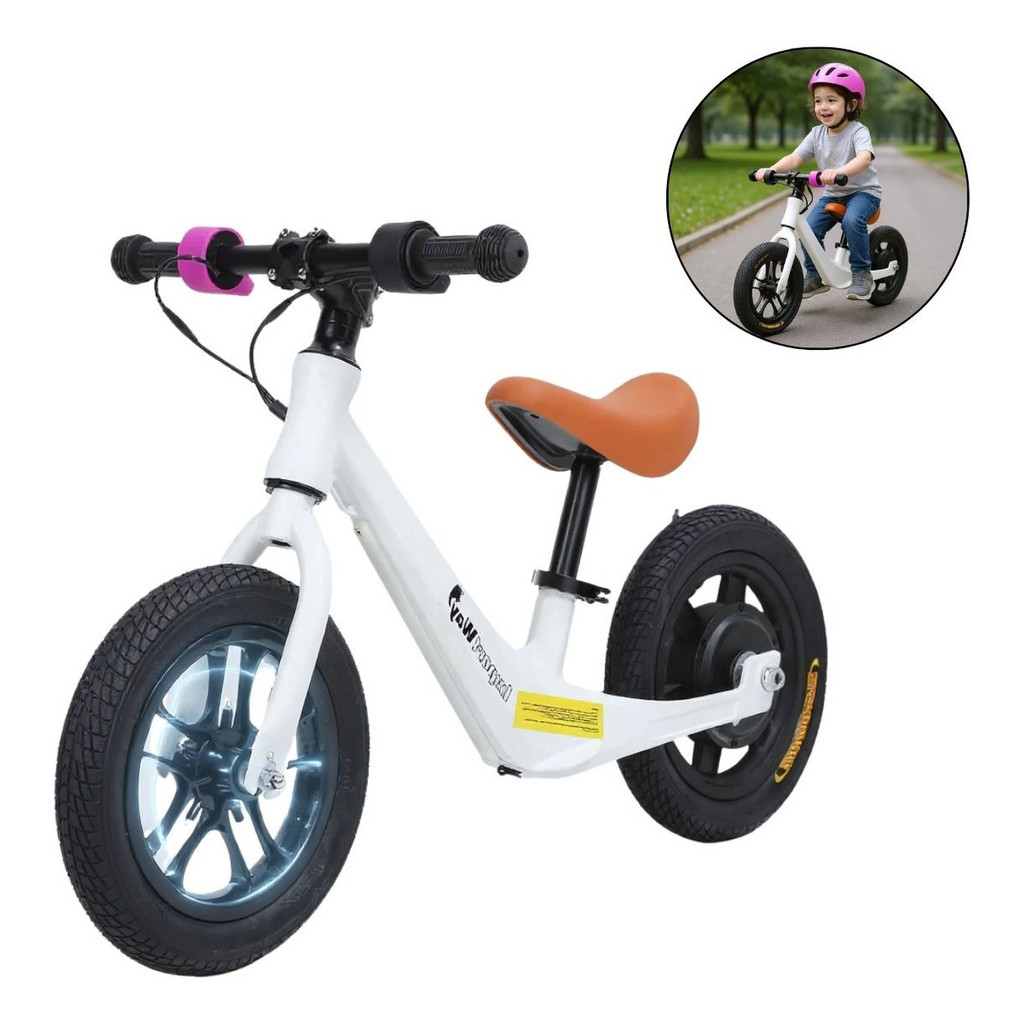 Bicicleta Balance Elétrica Infantil 120W para Aprender Equilíbrio