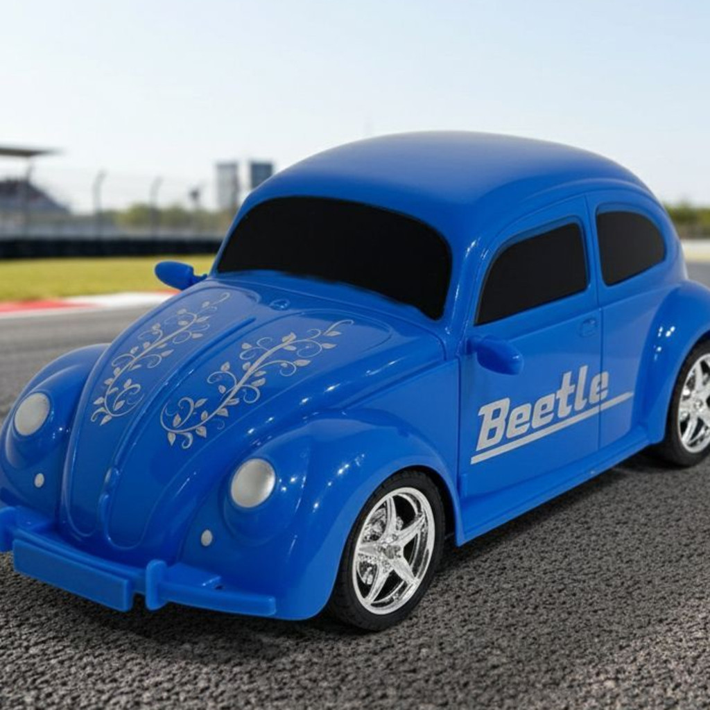 Carrinho Grande Controle Remoto Fusca Clássico 4 Funções Brinquedo Infantil Menino Automobilismo — imagem 2 de 2