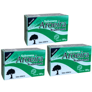 3 Un. Sabonete Barra Tradicional Aroeira Tropical 100g em Oferta na Shopee