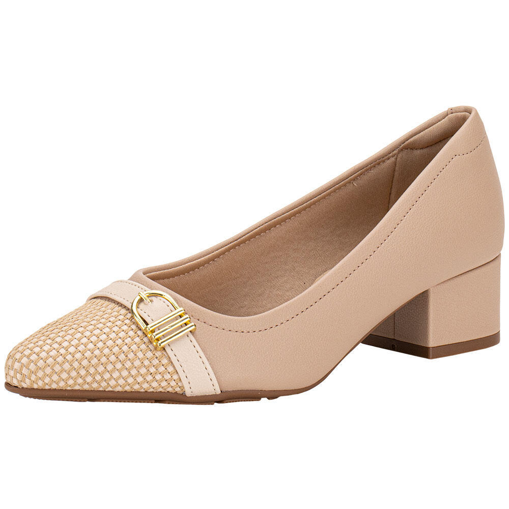 Sapato Feminino Salto Grosso Modare 7340134 em Oferta na Shopee