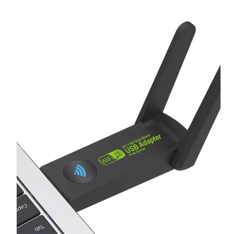 Adaptador de Rede Wi-Fi 1300Mbps 2.4G/5G Wireless USB 3.0 Knup KP-AW162