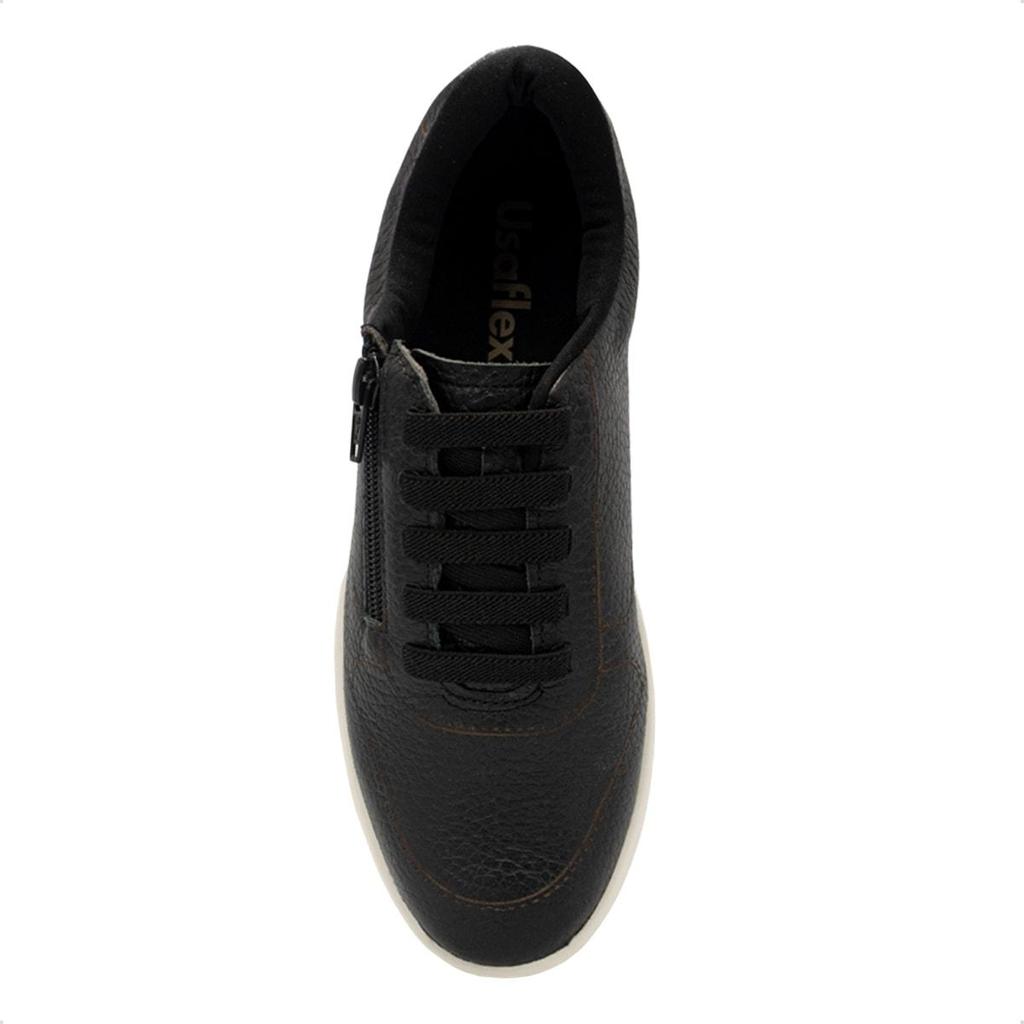 Detalhes do Tênis Usaflex Feminino Zíper Lateral Casual UC06007